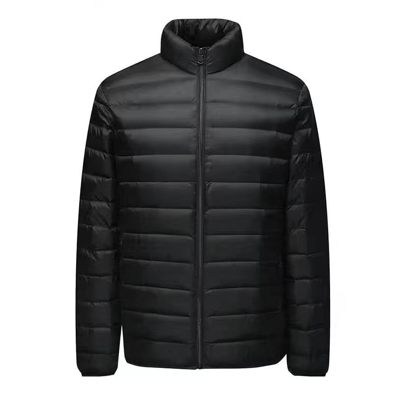 Herren nan ultraleichte Packbare Microsteppjacke mit Stehkragen, wattierter Isolierung und windabweisender Hülle Drune