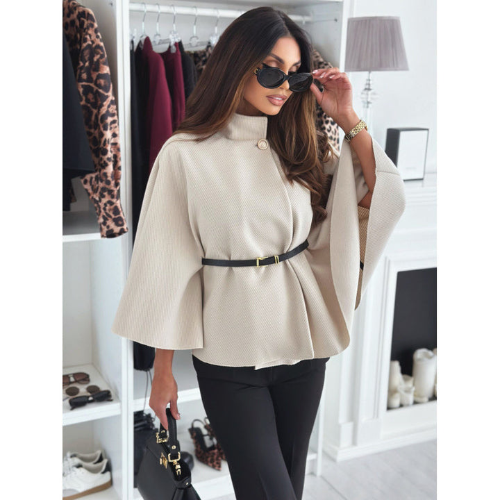 Damen modische und elegante Umhangbluse Drune