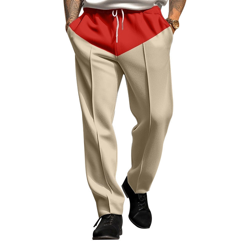 Herren Sportliche Jogginghose mit Kontrastdetails und verstellbarem Kordelzug Drune