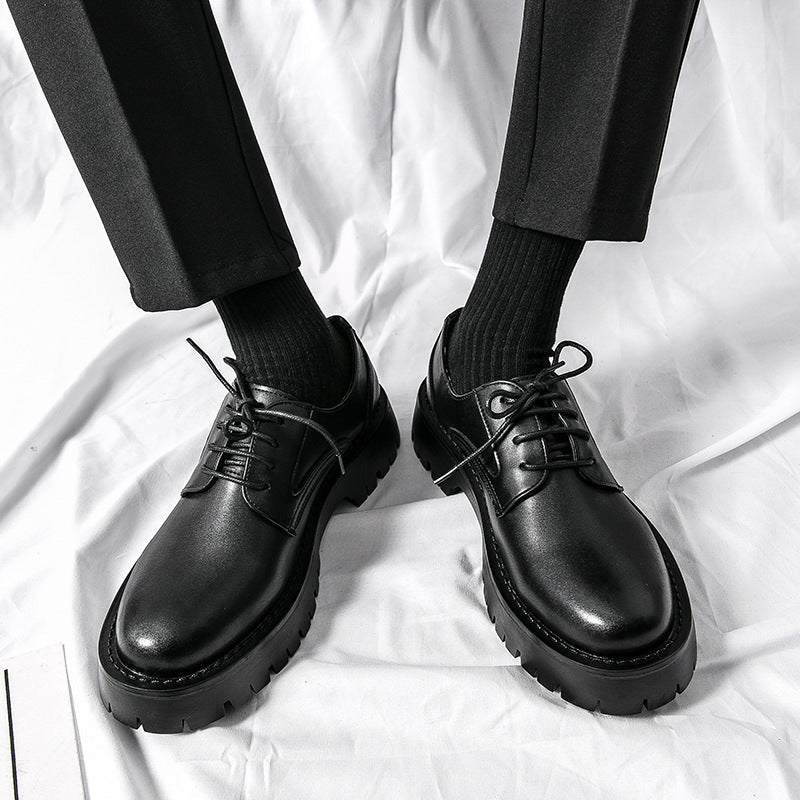 Herren Elegante Schnürschuhe mit stabiler Profilsohle und klassischem Design Drune