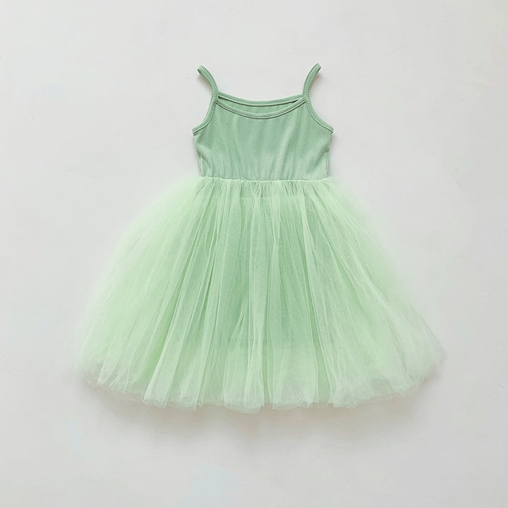 Mädchen Tüll Skater Tanzkleid Drune