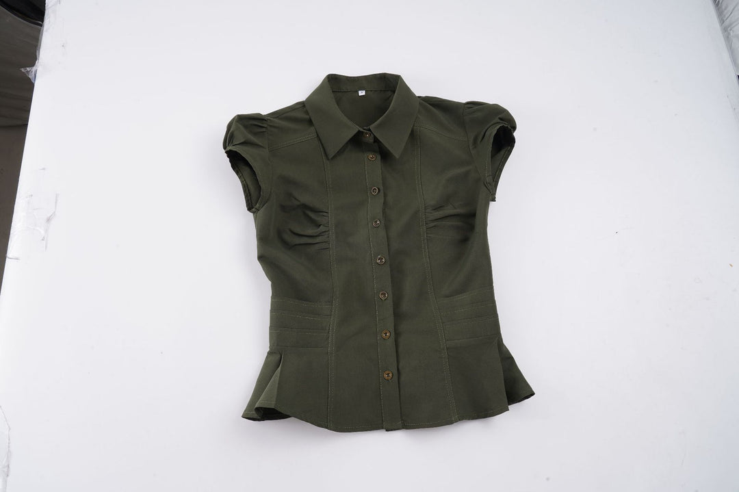 Damen Blusenshirt mit eleganten Puffärmeln Drune
