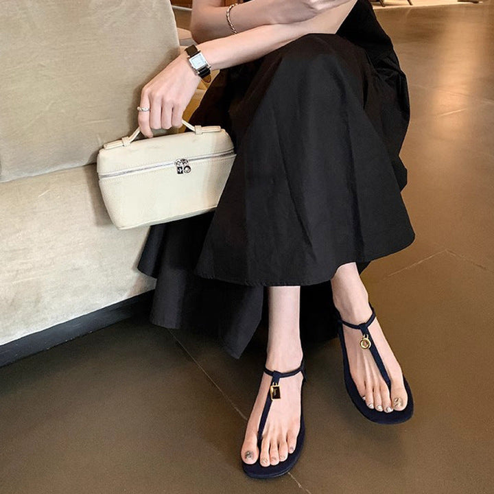 Damen Lederige Sandalen Drune