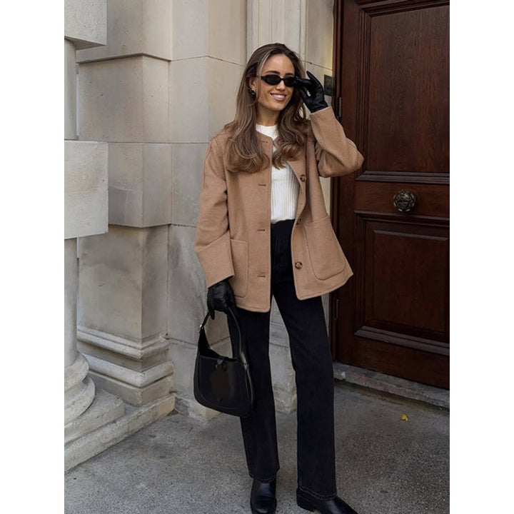 Damen Überwurfjacke mit modernem Design und eleganten Details Drune