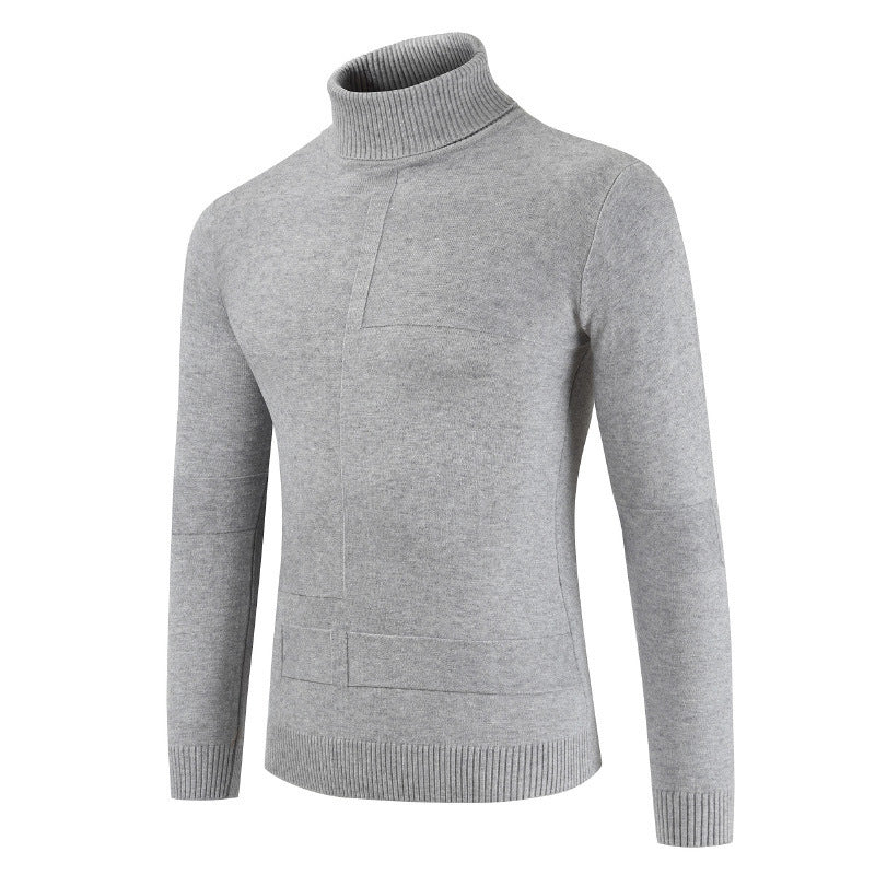 Herren Rollkragenpullover aus weichem Strickmaterial mit modernem Design Drune