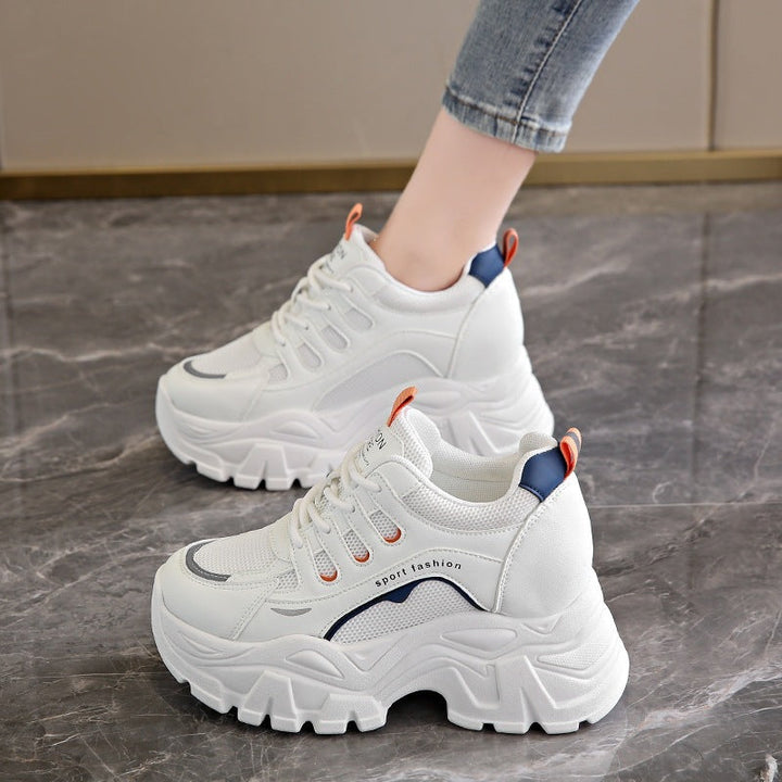 Damen Sportliche Sneakers mit atmungsaktivem Mesh-Obermaterial und dämpfender Sohle Drune