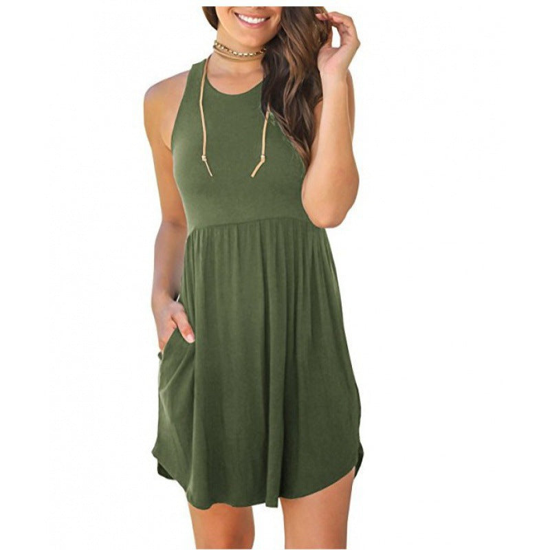 Damen Freizeitkleid mit lässigem Schnitt und praktischen Taschen Drune