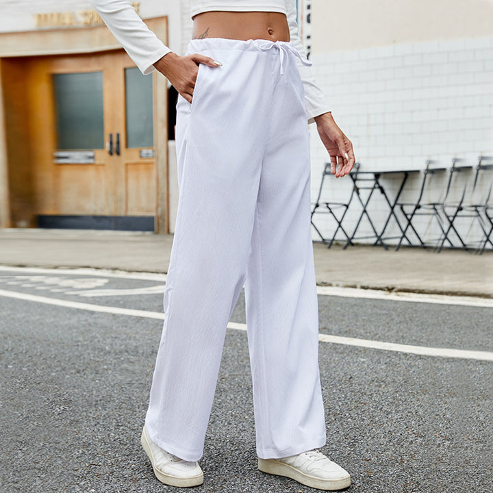 Damen Weite Jogginghose mit elastischem Bund und praktischen Taschen Drune