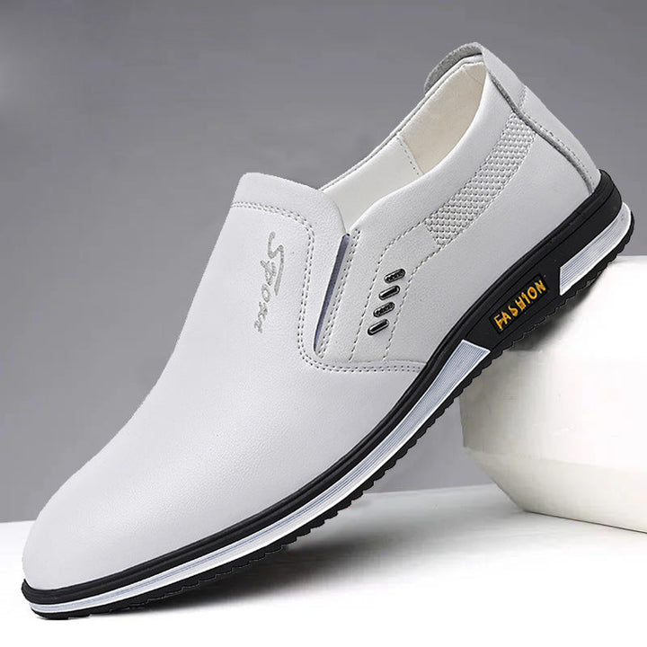Herren Elegante Slip-On Lederschuhe mit rutschfestem Profil und atmungsaktiver Struktur Drune