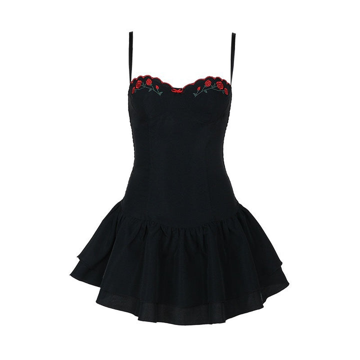 Damen Verspieltes Bustierkleid mit romantischen Rüschendetails Drune