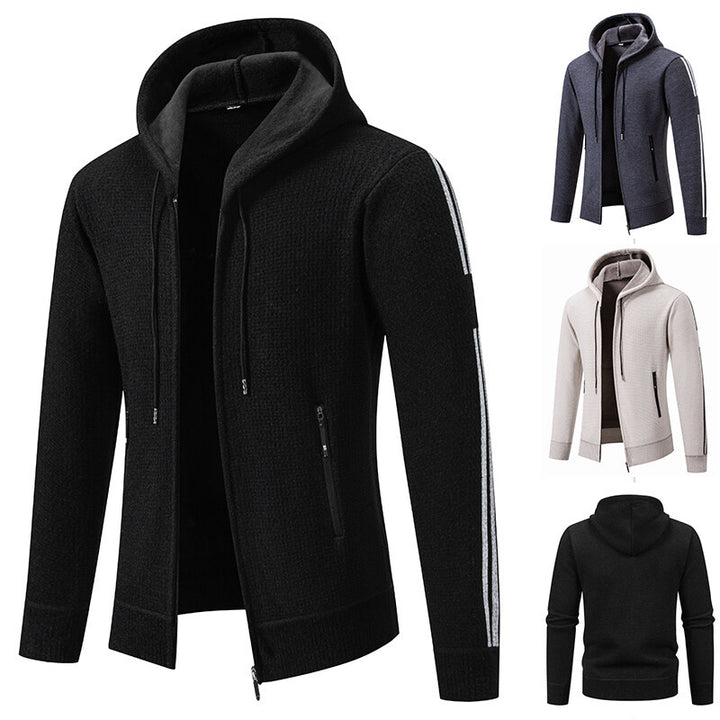 Herren Sportliche Kapuzenjacke mit innovativem Materialmix Drune