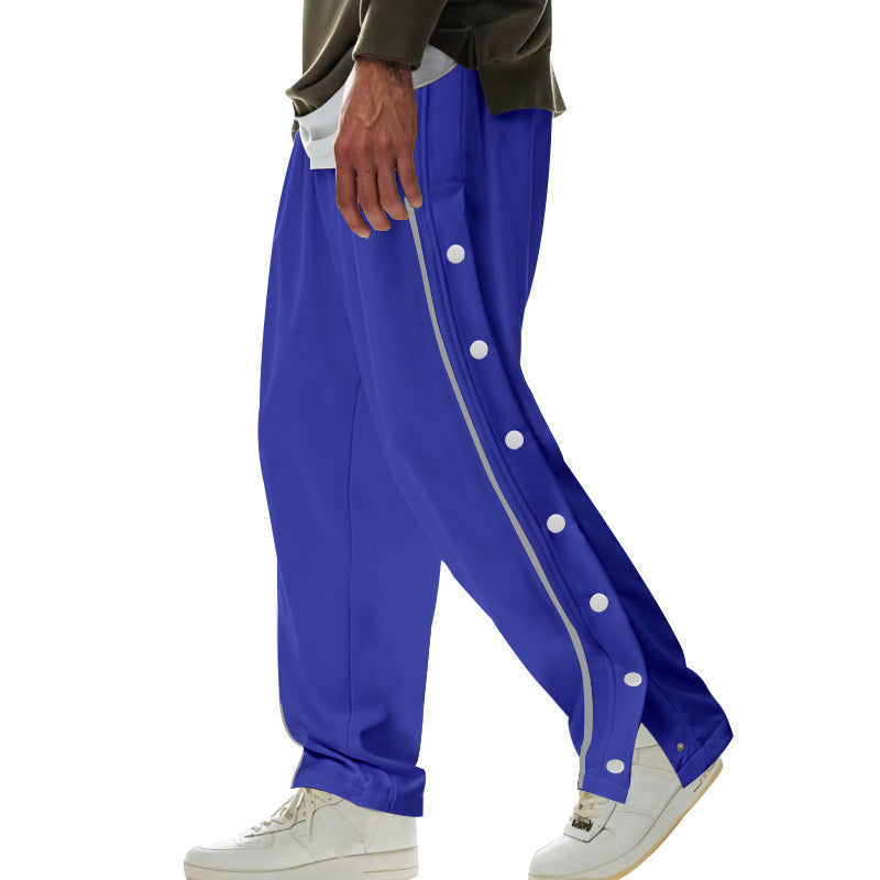 Herren lässige Sporthose mit praktischer Knopfleiste und atmungsaktivem Material Drune
