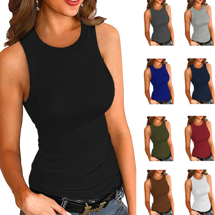 Damen Sportliches Tank-Top mit Kontrastbesatz und figurfreundlichem Schnitt Drune