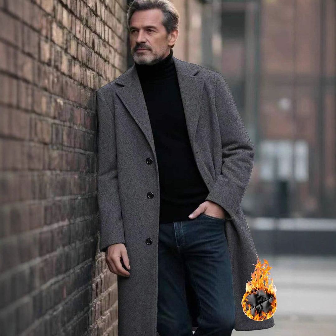 Herren eleganter Wollmantel Drune