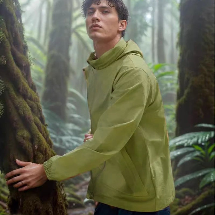 Herren wetterfeste Utility-Jacke mit verstellbarem Kapuzensystem Drune