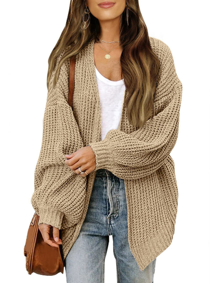 Damen Cardigan aus hochwertigem Strick in lässigem Oversized-Schnitt Drune