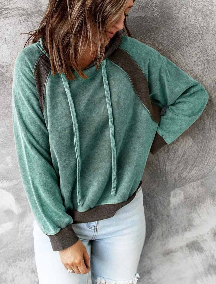 Drune | gewaschener Full Zip Hoodie mit Reißverschluss für Damen - Perfekt für den Alltag