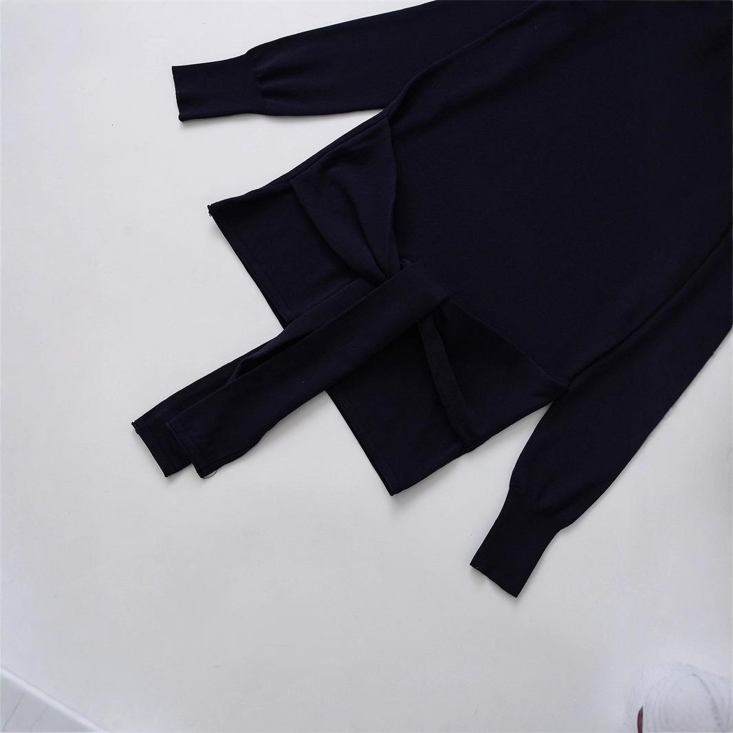 Damen Strickpullover mit raffiniertem Gürtel und elegantem Schnitt Drune