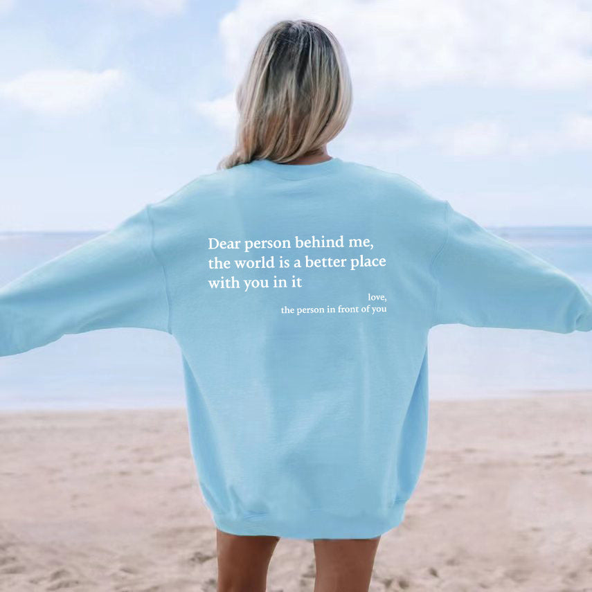 Damen Sweatshirt mit inspirierendem Motiv und gemütlichem Schnitt Drune
