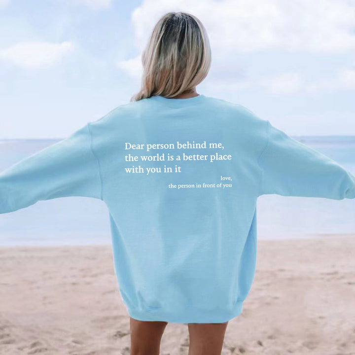 Damen Sweatshirt mit inspirierendem Motiv und gemütlichem Schnitt Drune