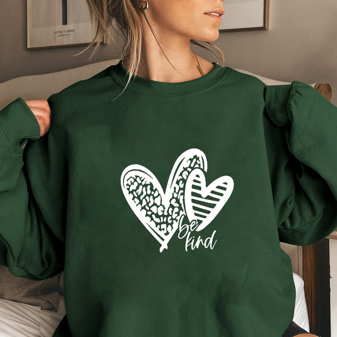Damen Sweatshirt mit modischem Herzmotiv und lässigem Schnitt Drune