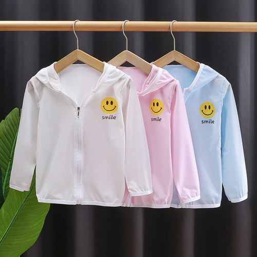 Unisex nan Kinder leichte Kapuzenjacke mit atmungsaktivem Meshstoff und durchgehendem Reißverschluss  Drune