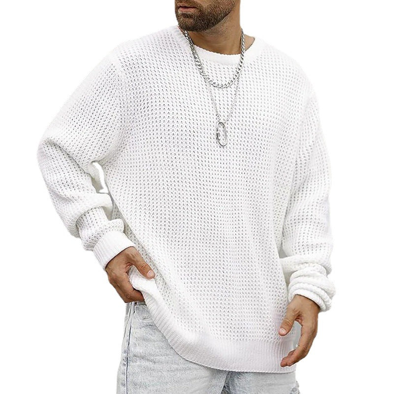 Herren Grobstrickpullover mit strukturiertem Muster und lässigem Schnitt Drune