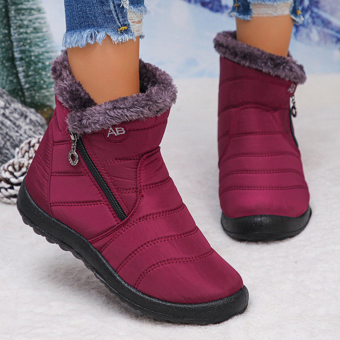 Damen Thermo-Winterstiefel mit kuscheligem Innenfutter und seitlichem Reißverschluss Drune