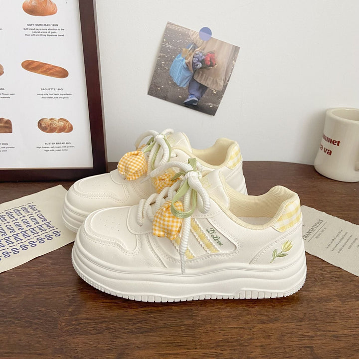 Damen Modische Sneakers mit verspielten Basketdetails und dämpfender Sohle Drune