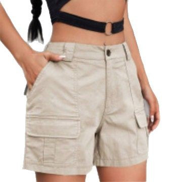 Damen Cargo-Shorts mit praktischen Seitentaschen und bequemer Passform Drune