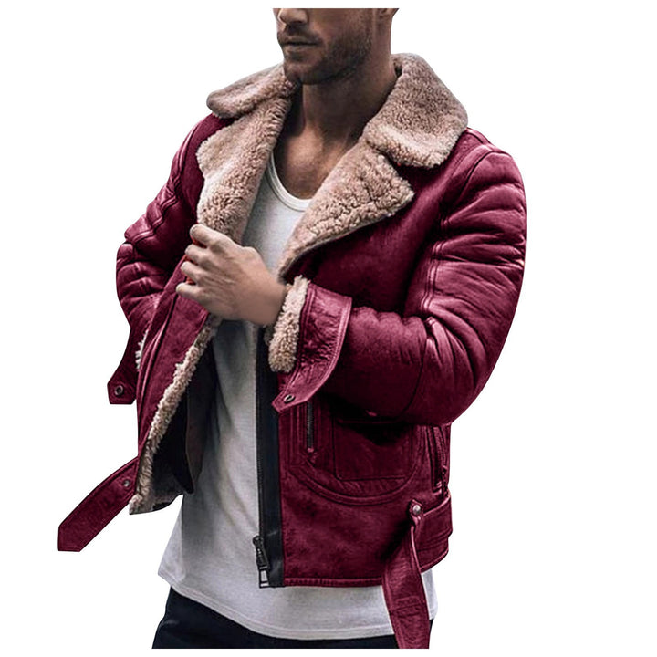 Herren Bikerjacke mit weichem Futter und robustem Reißverschluss Drune