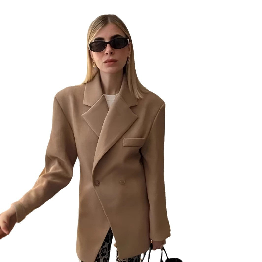 Damen Eleganter Oversized Blazer Drune
