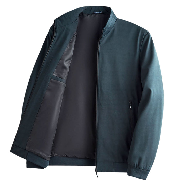 Herren modische Übergangsjacke mit hohem Kragen und funktionalen Taschen Drune