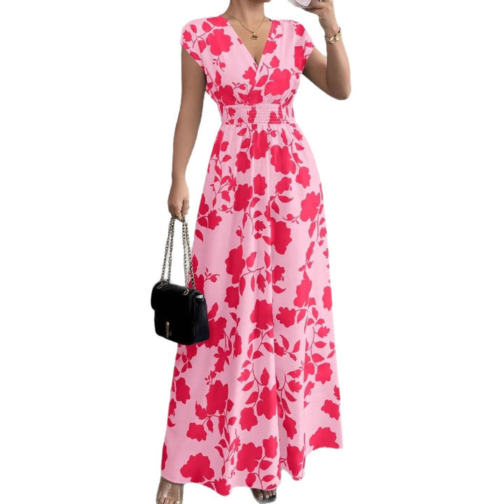Damen Maxikleid mit floralem Muster Drune