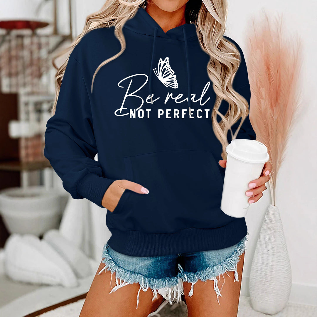 Damen Kapuzenpullover mit kreativem Motiv und bequemer Schnittführung Drune