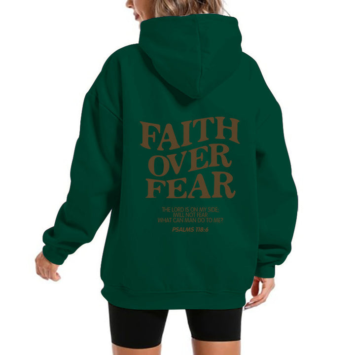 Damen Kapuzensweater mit motivierendem Schriftzug und bequemem Schnitt Drune