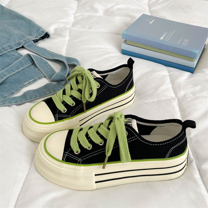 Damen Trendige Sneaker mit dicker Sohle und modischen Details Drune
