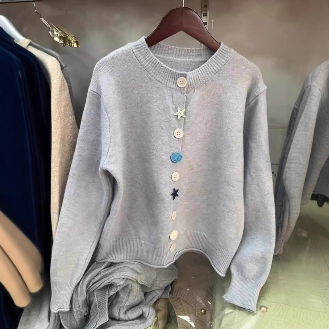 Damen verspielter Strickpullover Drune