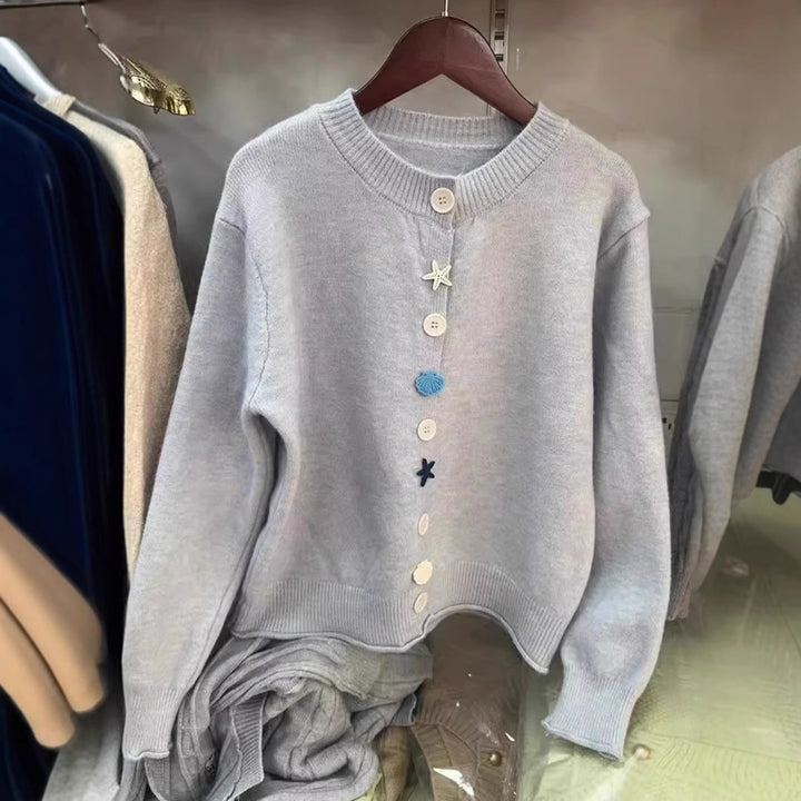 Damen verspielter Strickpullover Drune