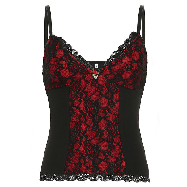 Damen Spitzen-Camisole mit elegantem Schnitt und verführerischen Details Drune