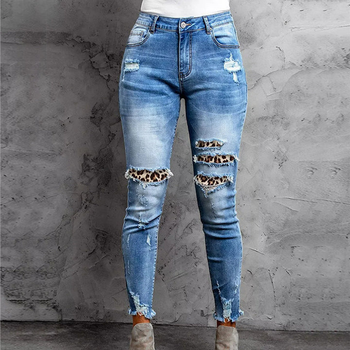 Damen Skinny Jeans mit aufregenden Destroyed-Details Drune