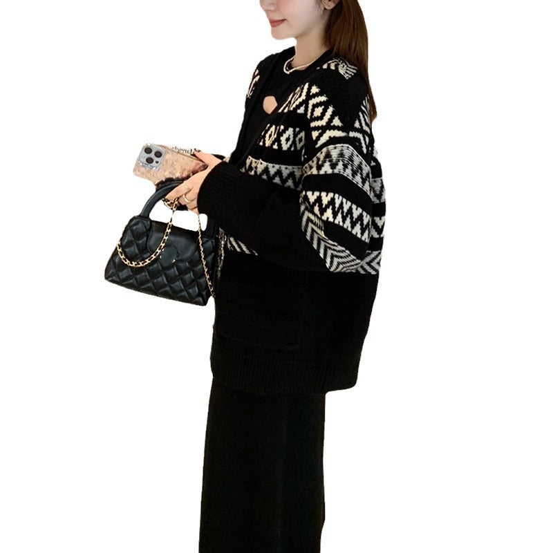 Damen kuscheliger Strickcardigan Drune