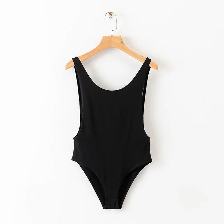Damen Badeanzug mit stylischem Rückenausschnitt und figurformendem Schnitt Drune