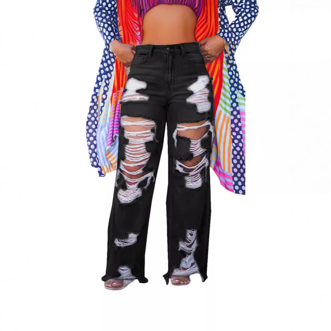 Drune | Denim Hole Lose Jeans