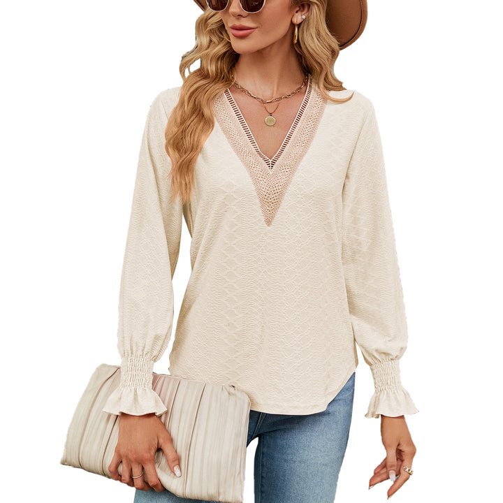 Damen Luftiges Blusenshirt mit feinem Strukturdesign Drune