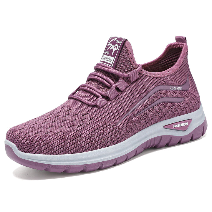 Damen nan leichter atmungsaktiver Strick-Sneaker mit dämpfender Komfortsohle Drune