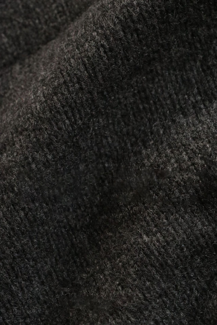 Damen Langärmliger Strickpullover mit hohem Kragen Drune