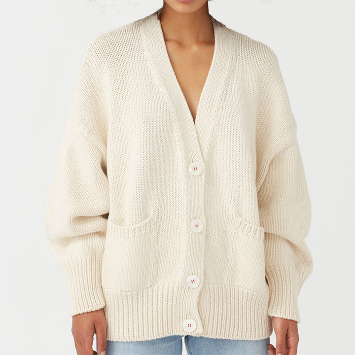 Damen Grobstrickcardigan Drune