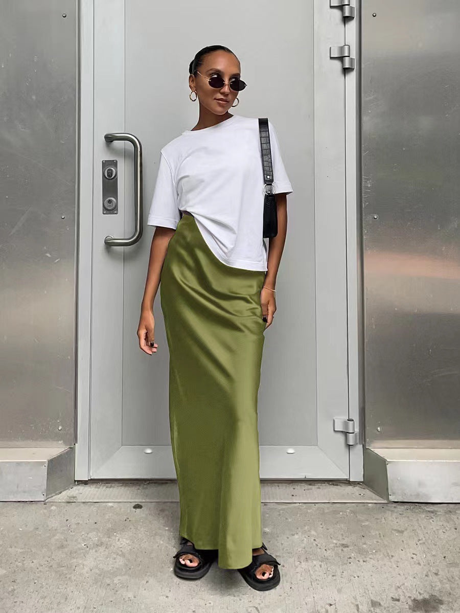 Damen elegantes Maxikleid mit asymmetrischem Schnitt und dekorativem Überwurf Drune