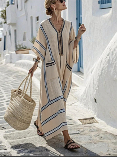 Damen lässiges Strandkleid Drune